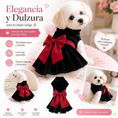 Vestido elegante para toda ocasión de moda para tu peludita.