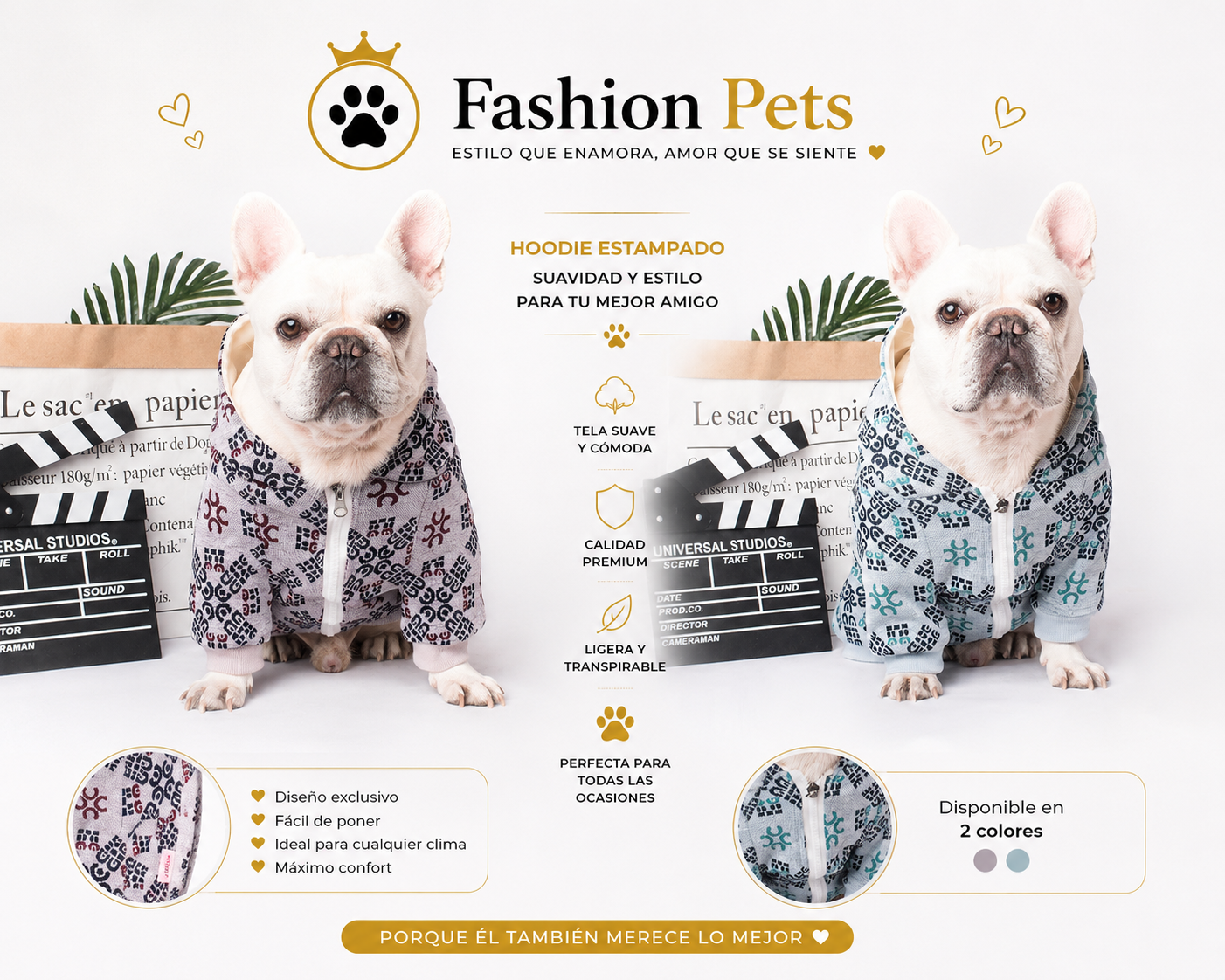 hermosa chamara estampada.