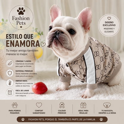 Chaqueta Premium de Moda “Fashion Pets” – Diseño Elegante y Máximo Confort