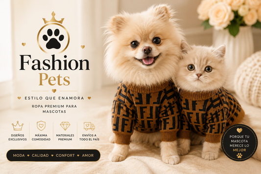 Hermoso sweater premium tipo Fendi sofisticación para perritos y gatitos