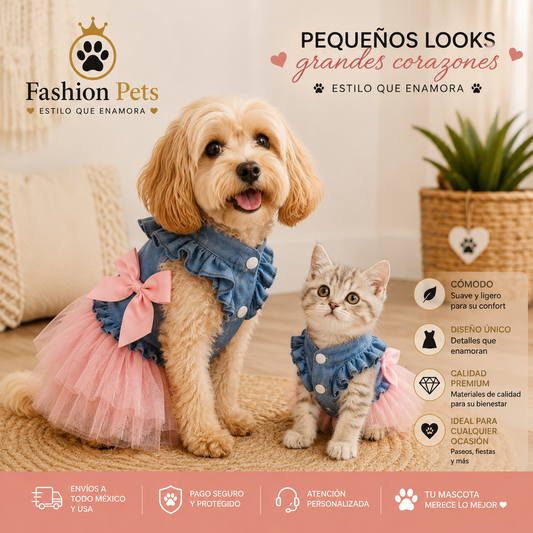 Hermoso vestido para las princesas del hogar.