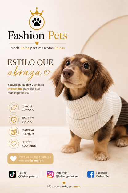 Sweater fashion de calidad para razas medianas y Grandes