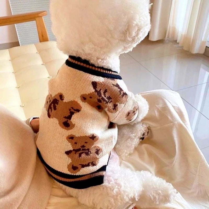 Sweater with a beautiful design, made of very good quality fabric, for small pets.