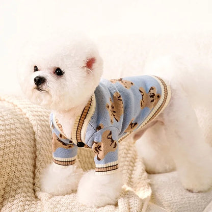 Sweater with a beautiful design, made of very good quality fabric, for small pets.
