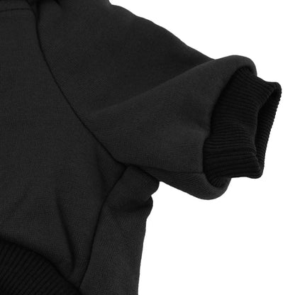 Milano hooded sweatshirt available in black and white, small and medium breeds