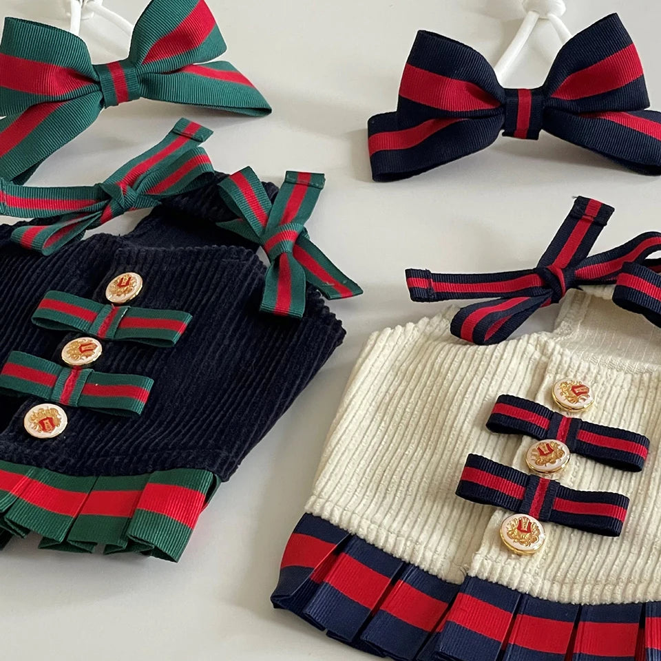 Conjunto premium de diadema y Vestidito para las princesitas peludas del hogar.