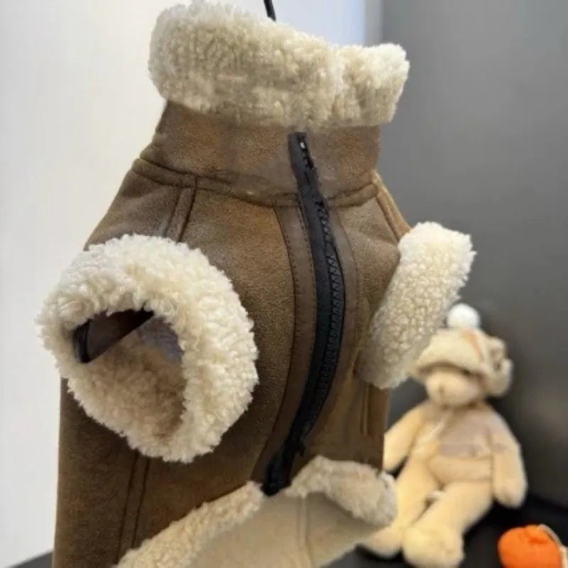 chamarra para frio estilo borrega.