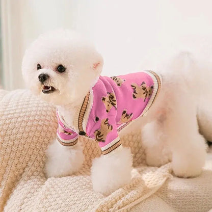 Sweater with a beautiful design, made of very good quality fabric, for small pets.