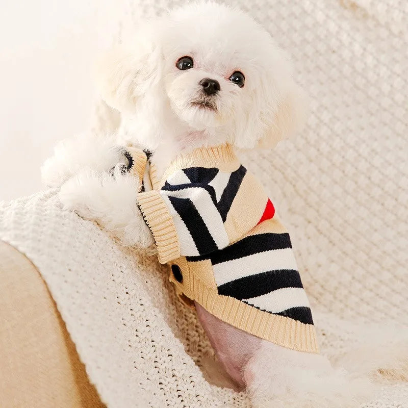 Sweater with a beautiful design, made of very good quality fabric, for small pets.